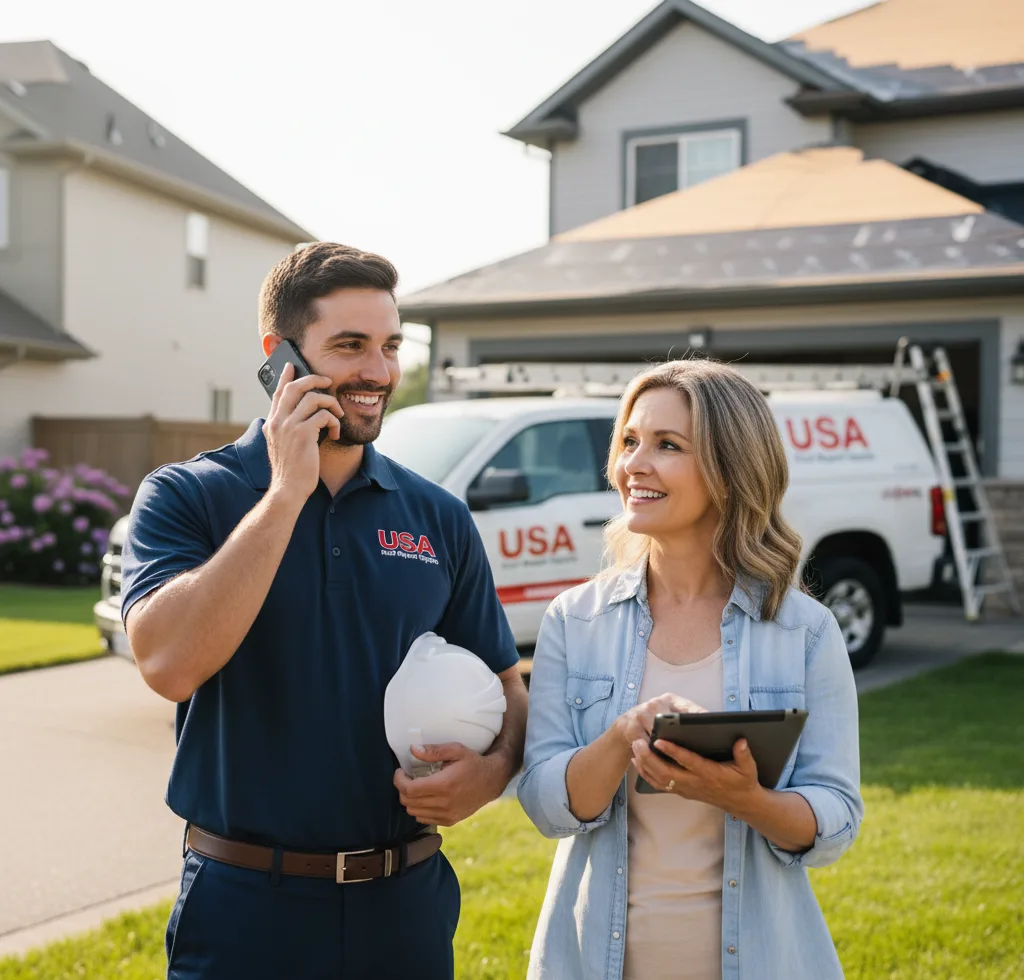 USA Roof Repair Experts customer support in Fairport
